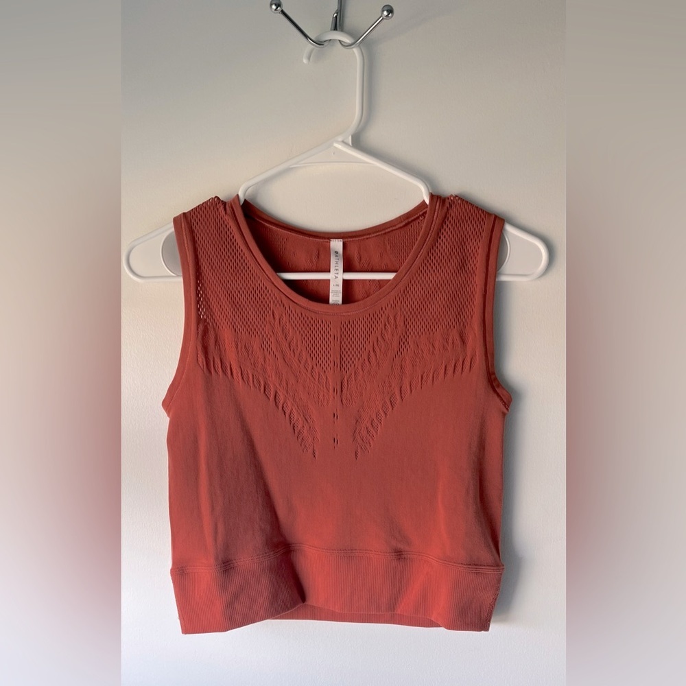 Athleta Ujjayi Crop Tank in Etruscan Red Size L/XL - Picture 1 of 3